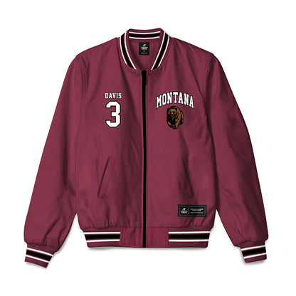 Montana - NCAA Football : brooks davis - Bomber Jacket-0