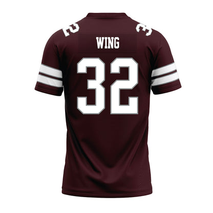 Montana - NCAA Football : Peyton Wing - Maroon Premium Football Jersey-1