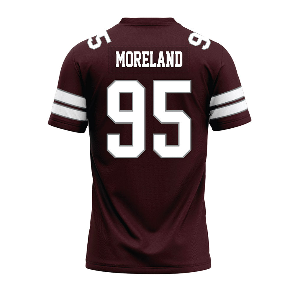 Montana - NCAA Football : Derek Moreland - Maroon Premium Football Jersey-1