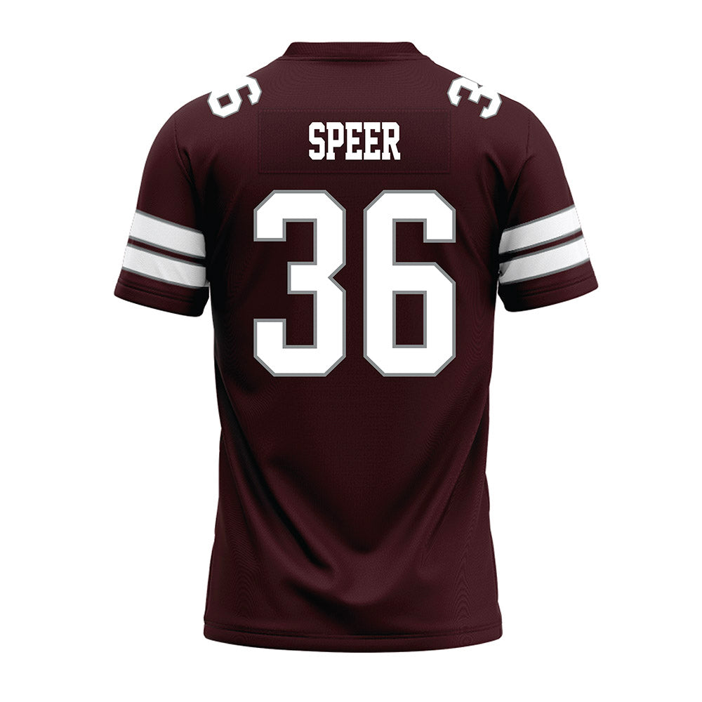 Montana - NCAA Football : Garrett Speer - Maroon Premium Football Jersey-1