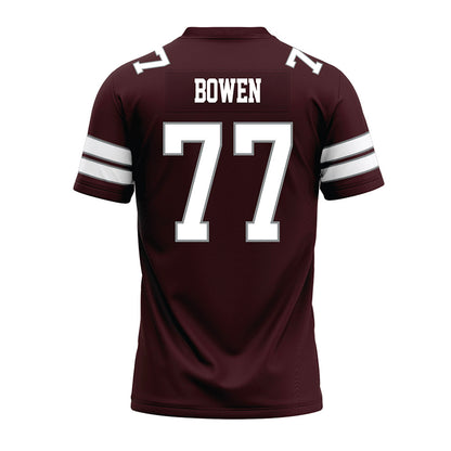 Montana - NCAA Football : Carter Bowen - Maroon Premium Football Jersey-1