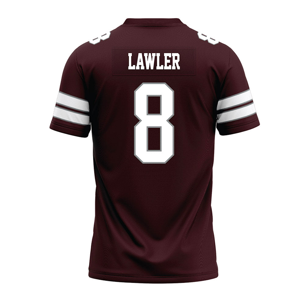 Montana - NCAA Football : Kenzel Lawler - Maroon Premium Football Jersey-1