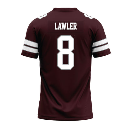 Montana - NCAA Football : Kenzel Lawler - Maroon Premium Football Jersey-1