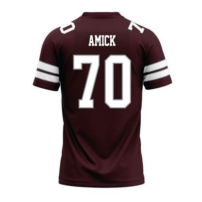 Montana - NCAA Football : Colin Amick - Maroon Premium Football Jersey-1
