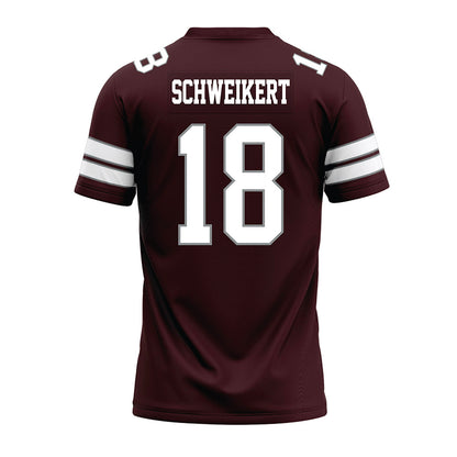 Montana - NCAA Football : Cody Schweikert - Maroon Premium Football Jersey