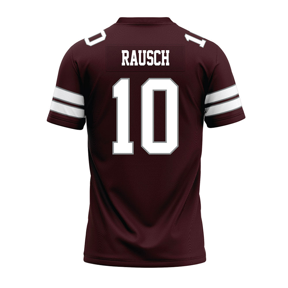 Montana - NCAA Football : TJ Rausch - Maroon Premium Football Jersey