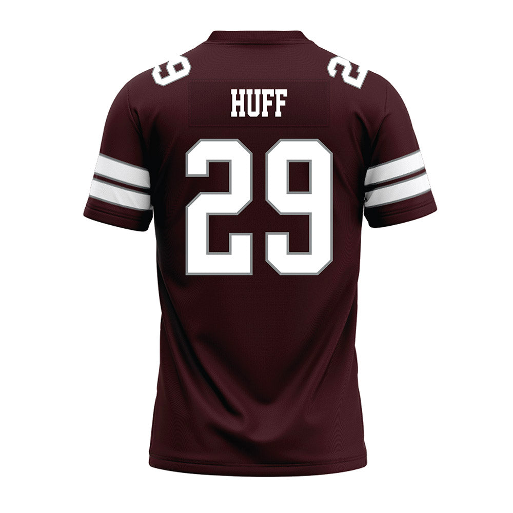 Montana - NCAA Football : Tanner Huff - Maroon Premium Football Jersey-1