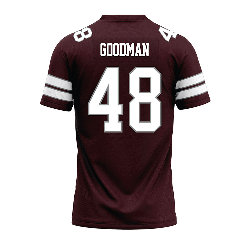 Montana - NCAA Football : Styles Goodman - Maroon Premium Football Jersey-1