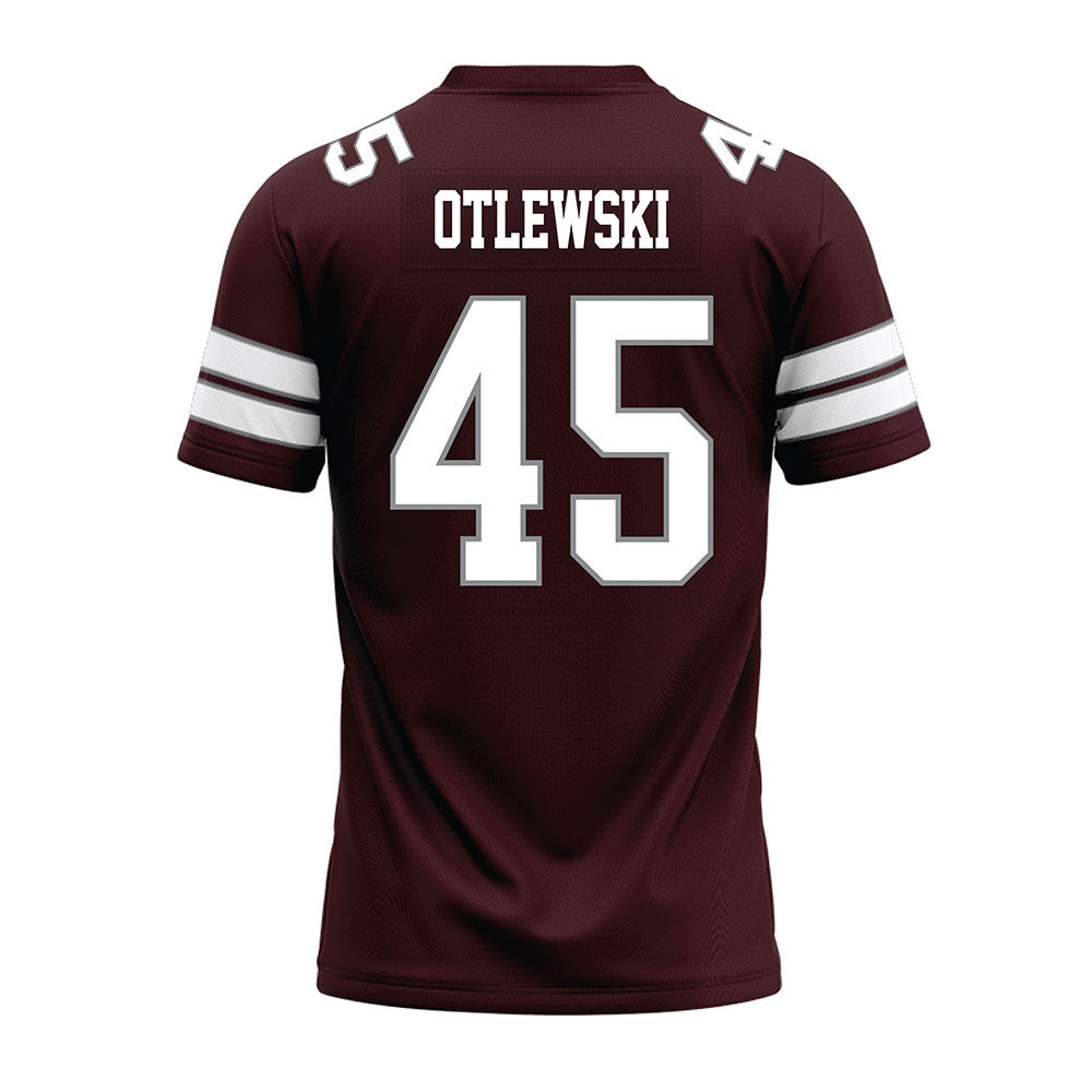 Montana - NCAA Football : Caleb Otlewski - Maroon Premium Football Jersey
