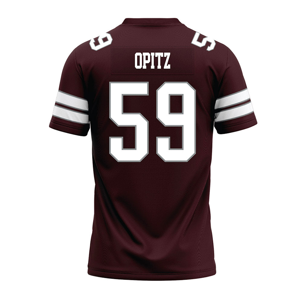 Montana - NCAA Football : Hayden Opitz - Maroon Premium Football Jersey-1