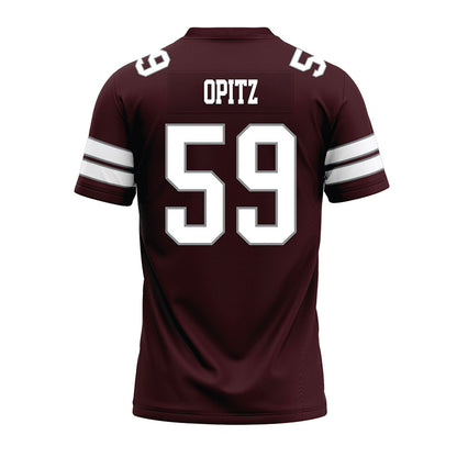 Montana - NCAA Football : Hayden Opitz - Maroon Premium Football Jersey-1