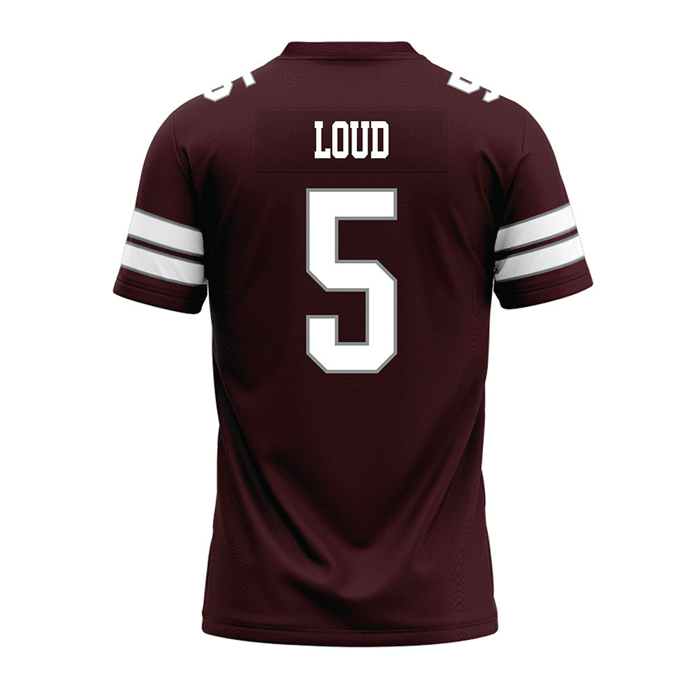 Montana - NCAA Football : Kyon Loud - Maroon Premium Football Jersey-1