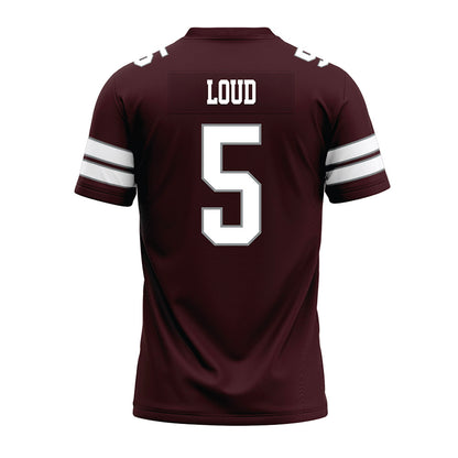 Montana - NCAA Football : Kyon Loud - Maroon Premium Football Jersey-1