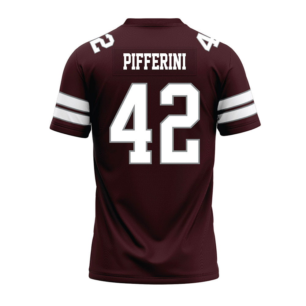 Montana - NCAA Football : Giovanni Pifferini - Maroon Premium Football Jersey-1
