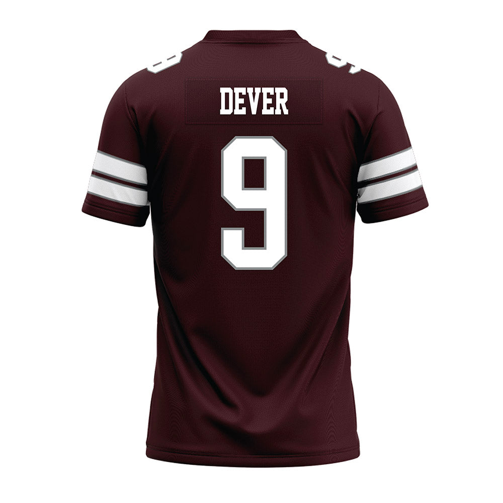 Montana - NCAA Football : Jordan Dever - Maroon Premium Football Jersey-1