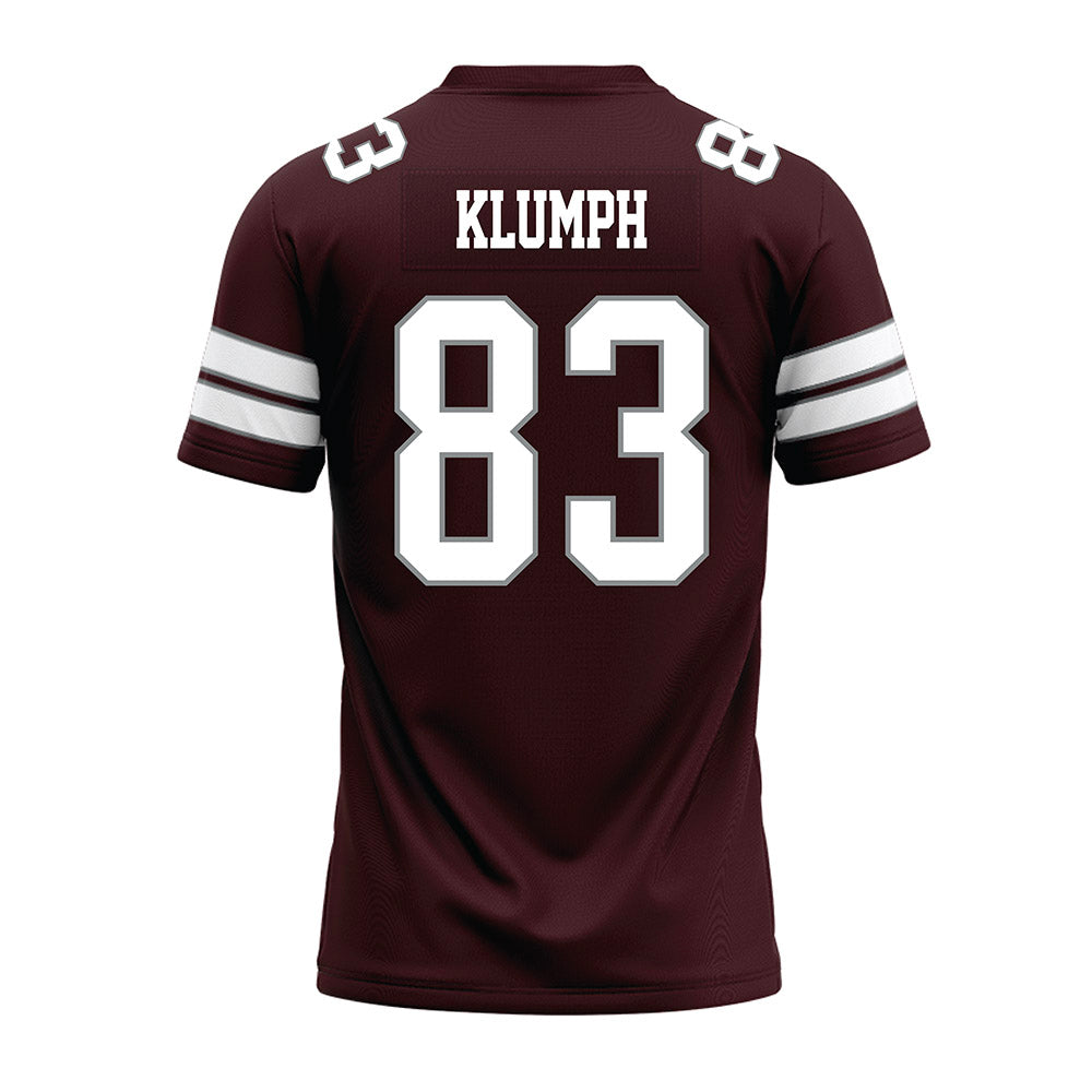 Montana - NCAA Football : Drew Klumph - Maroon Premium Football Jersey