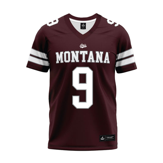 Montana - NCAA Football : Justus Breston - Maroon Premium Football Jersey-0