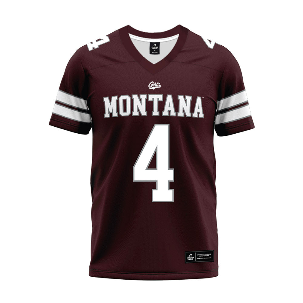 Montana - NCAA Football : Dane Parker - Maroon Premium Football Jersey-0