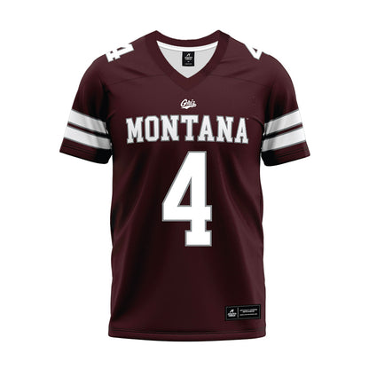 Montana - NCAA Football : Dane Parker - Maroon Premium Football Jersey-0