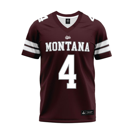 Montana - NCAA Football : Dane Parker - Maroon Premium Football Jersey-0