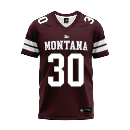 Montana - NCAA Football : Kade Cutler - Maroon Premium Football Jersey