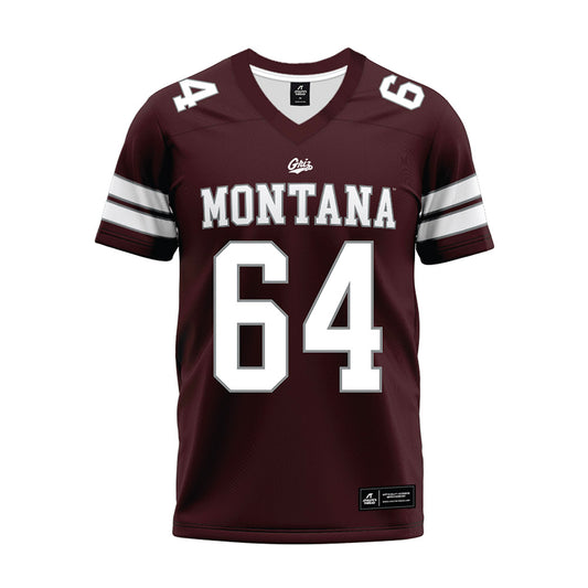 Montana - NCAA Football : Matt Hilden - Maroon Premium Football Jersey-0