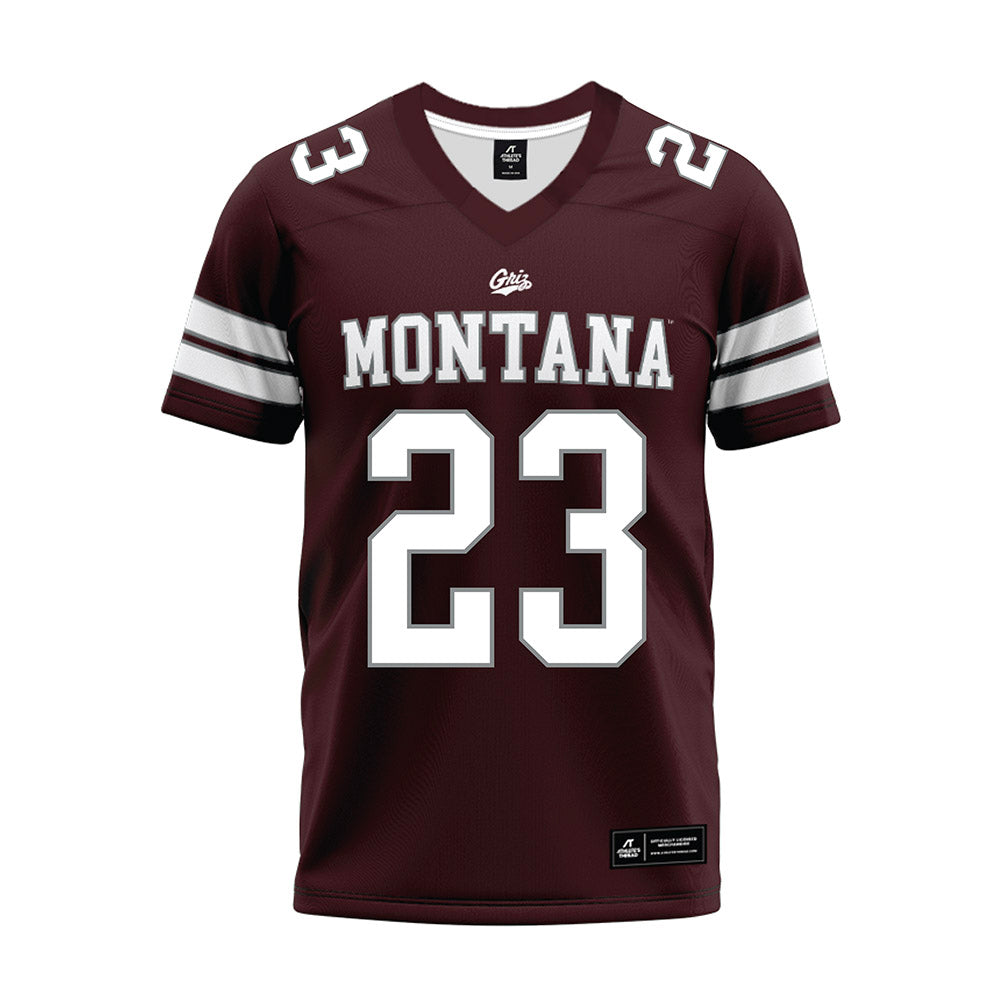 Montana - NCAA Football : rashid Mansour - Maroon Premium Football Jersey-0