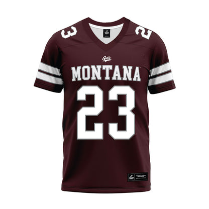 Montana - NCAA Football : rashid Mansour - Maroon Premium Football Jersey-0
