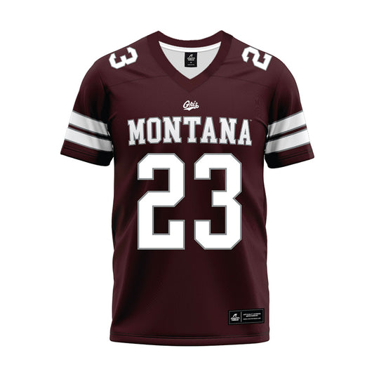 Montana - NCAA Football : rashid Mansour - Maroon Premium Football Jersey-0