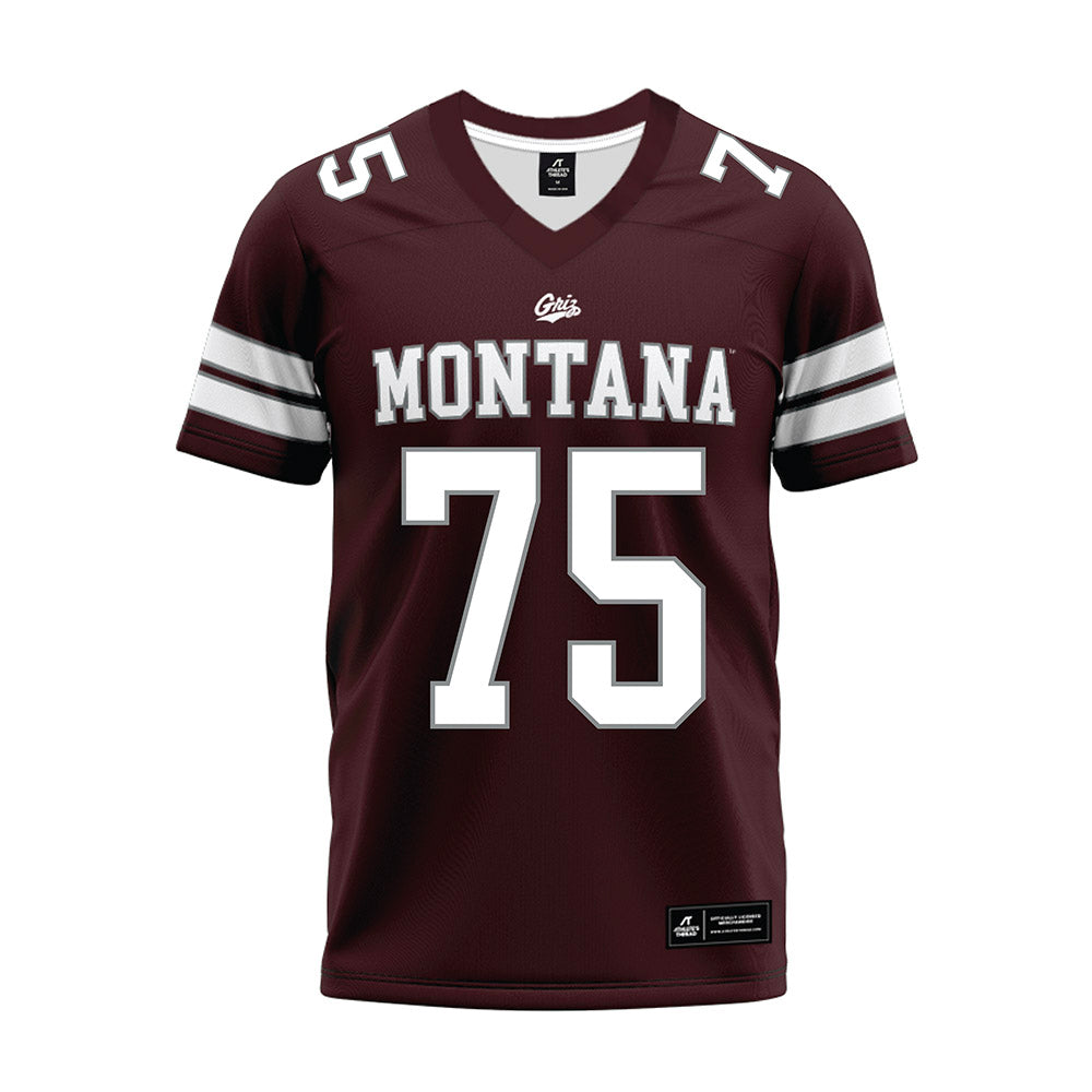 Montana - NCAA Football : jose balver - Maroon Premium Football Jersey-0