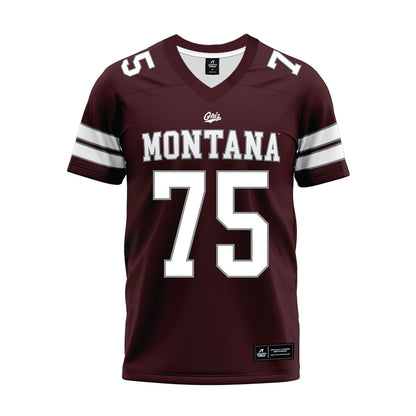 Montana - NCAA Football : jose balver - Maroon Premium Football Jersey-0