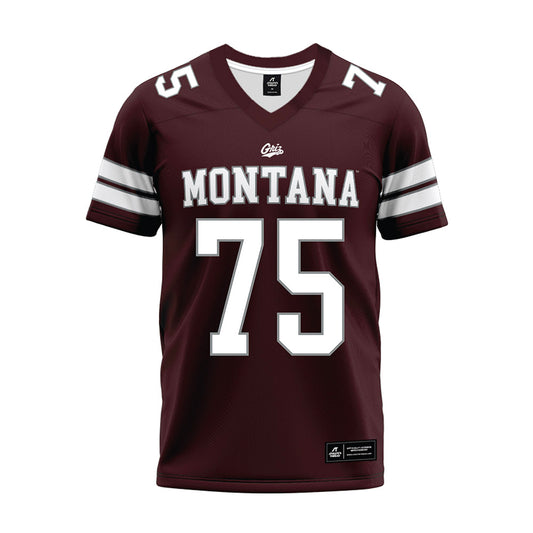 Montana - NCAA Football : jose balver - Maroon Premium Football Jersey-0