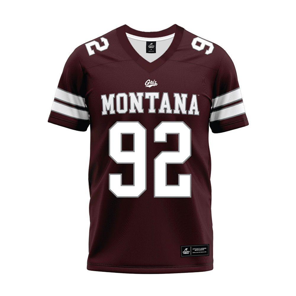 Montana - NCAA Football : Zekiel Seumalo - Maroon Premium Football Jersey-0
