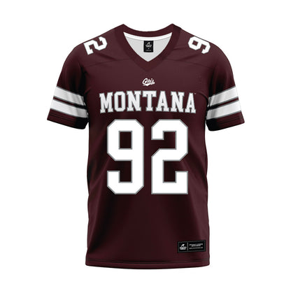 Montana - NCAA Football : Zekiel Seumalo - Maroon Premium Football Jersey-0