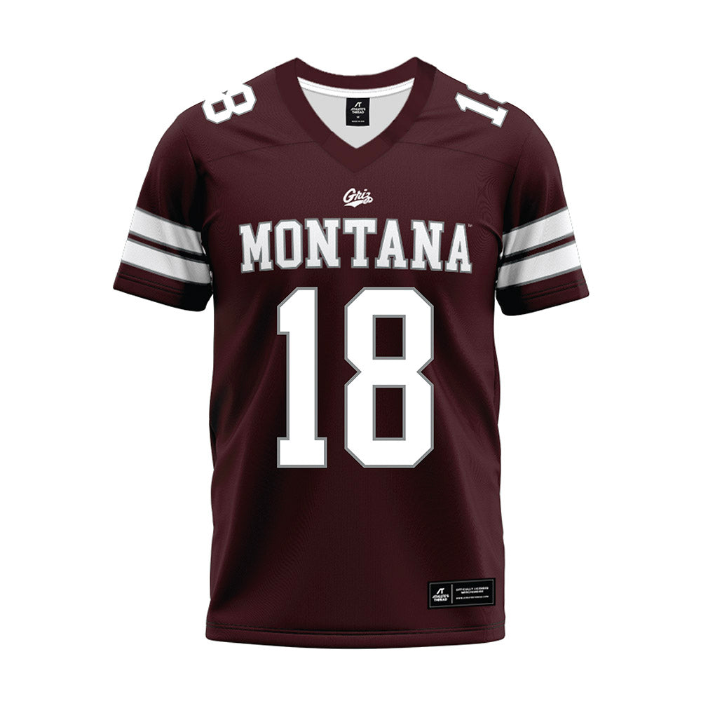 Montana - NCAA Football : Cody Schweikert - Maroon Premium Football Jersey