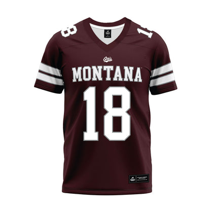 Montana - NCAA Football : Cody Schweikert - Maroon Premium Football Jersey
