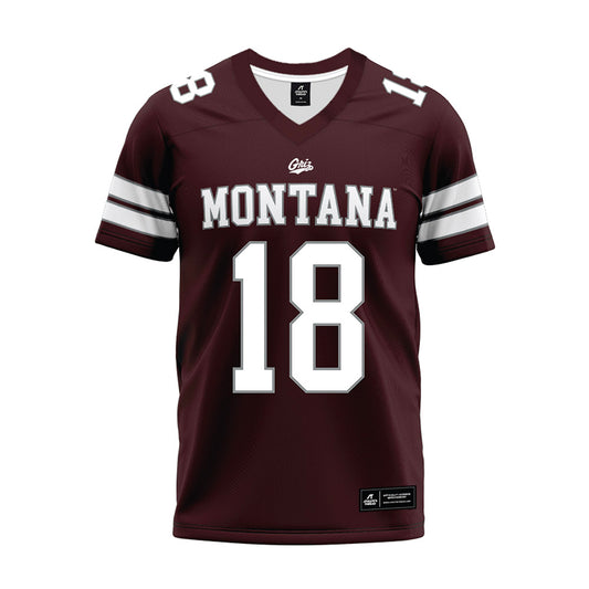 Montana - NCAA Football : Cody Schweikert - Maroon Premium Football Jersey