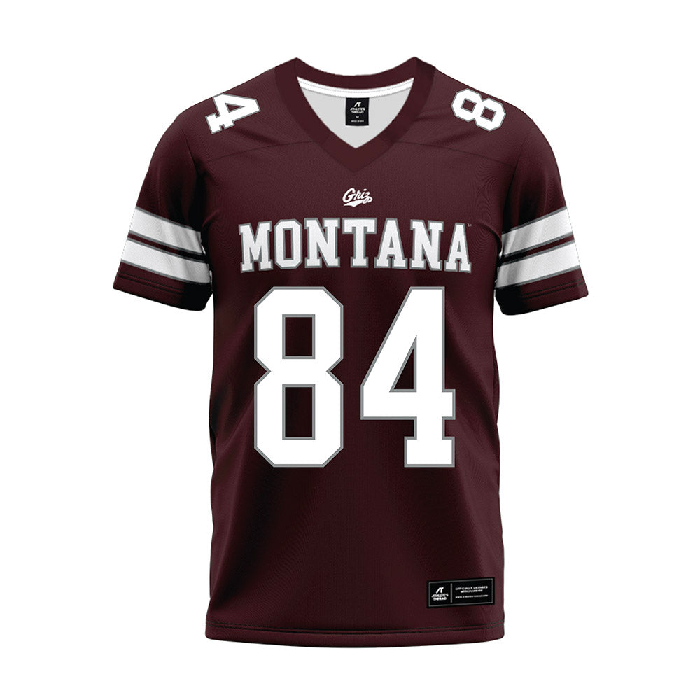 Montana - NCAA Football : Evan Shafer - Maroon Premium Football Jersey