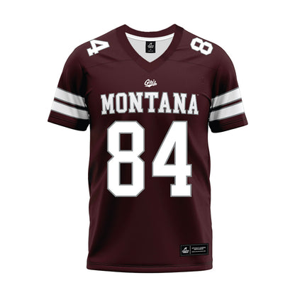 Montana - NCAA Football : Evan Shafer - Maroon Premium Football Jersey