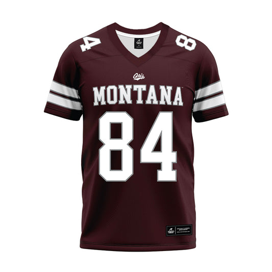 Montana - NCAA Football : Evan Shafer - Maroon Premium Football Jersey