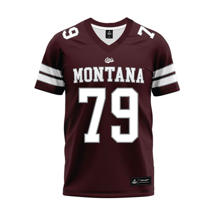Montana - NCAA Football : Liam Brown - Maroon Premium Football Jersey