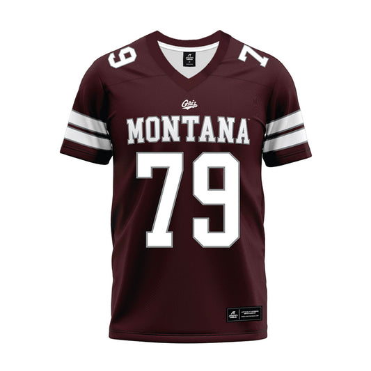 Montana - NCAA Football : Liam Brown - Maroon Premium Football Jersey