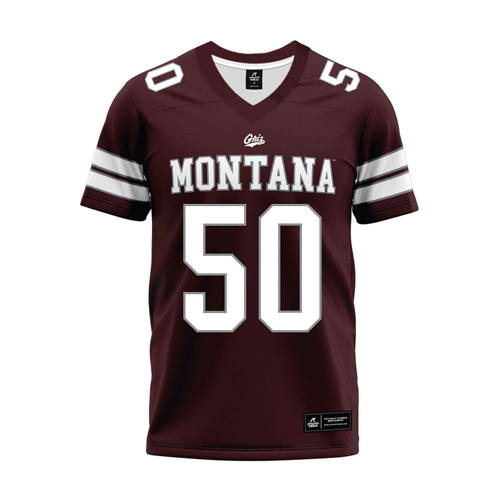 Montana - NCAA Football : Erich Osteen - Maroon Premium Football Jersey