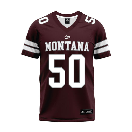 Montana - NCAA Football : Erich Osteen - Maroon Premium Football Jersey