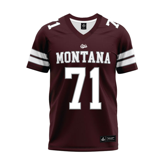 Montana - NCAA Football : Quinlan Hyatt - Maroon Premium Football Jersey-0