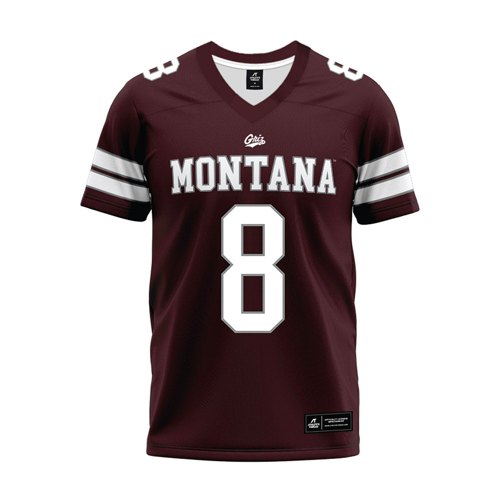 Montana - NCAA Football : Kenzel Lawler - Maroon Premium Football Jersey-0