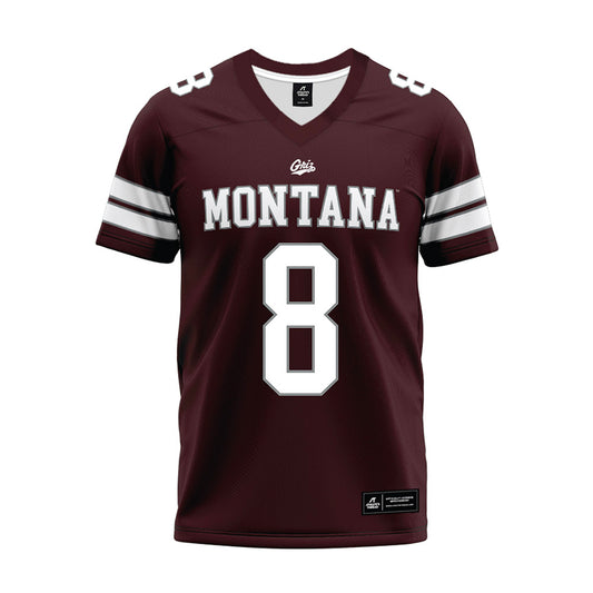 Montana - NCAA Football : Keali'i Ah Yat - Maroon Premium Football Jersey-0
