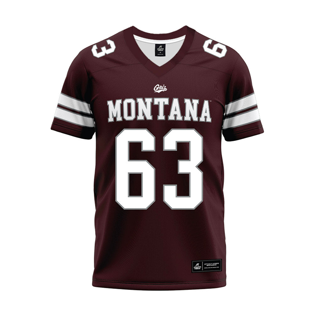 Montana - NCAA Football : Kaikoa Kanakaole - Maroon Premium Football Jersey-0