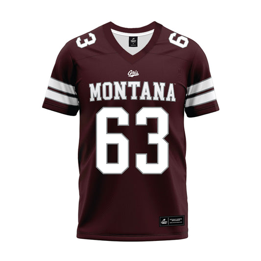 Montana - NCAA Football : Kaikoa Kanakaole - Maroon Premium Football Jersey-0