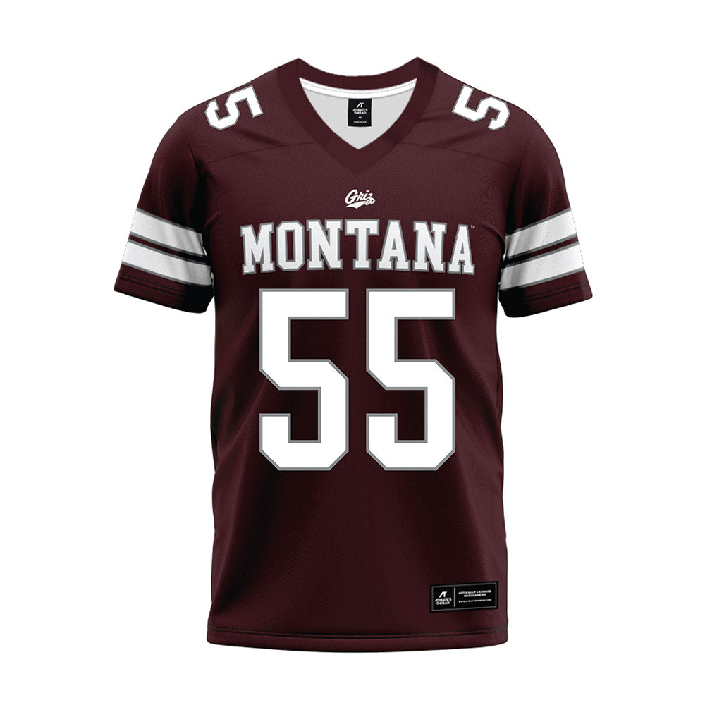 Montana - NCAA Football : Austin Buehler - Maroon Premium Football Jersey-0